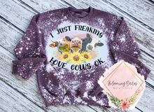 Load image into Gallery viewer, I Just Freaking Love Cows, Ok. Crewneck

