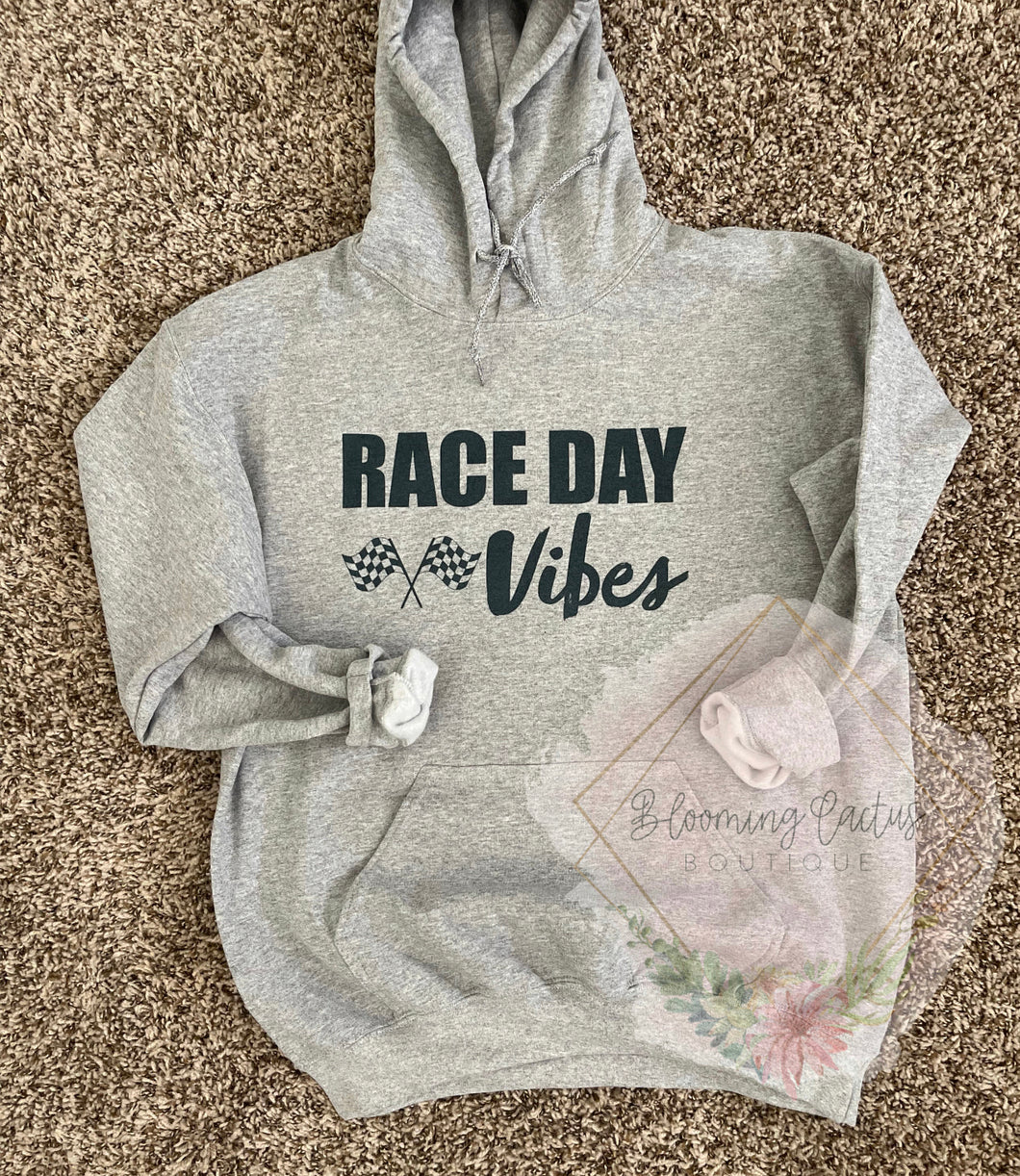 Race Day-Light Gray Hoodie